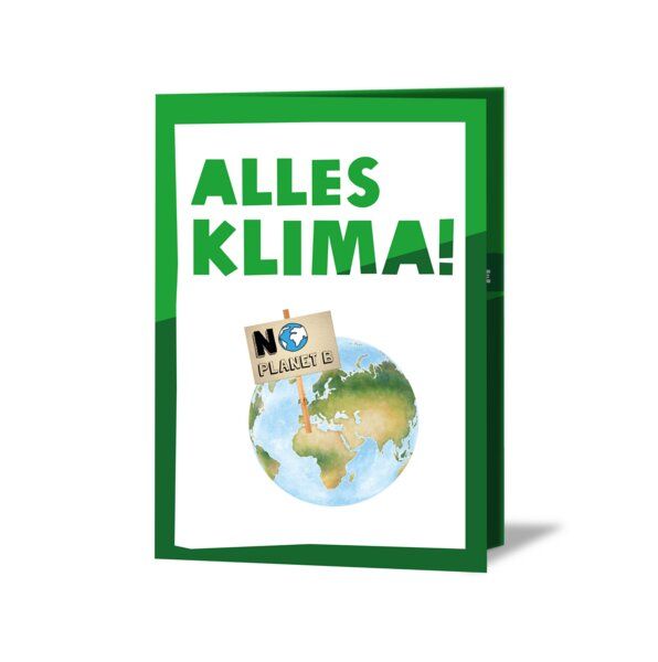 OxfamUnverpackt Spenden-Geschenk "Klima-Kit" (Grußkarte mit Magnet) von OxfamUnverpackt