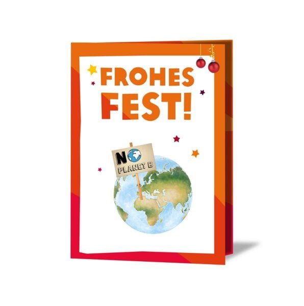 OxfamUnverpackt Spenden-Geschenk "Klima-Kit" (Weihnachtskarte mit Magnet) von OxfamUnverpackt