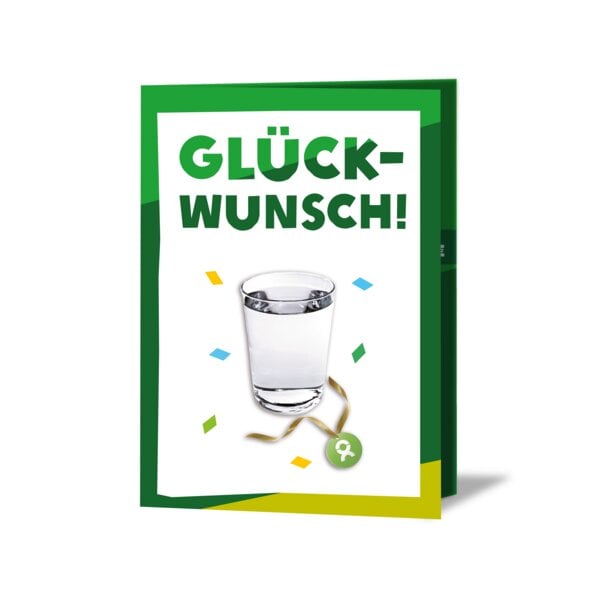 OxfamUnverpackt Spenden-Geschenk "Trinkwasser für 50 Menschen" (Glückwunschkarte mit Magnet) von OxfamUnverpackt