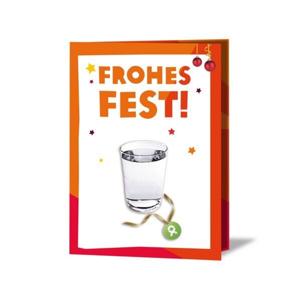OxfamUnverpackt Spenden-Geschenk "Trinkwasser für 50 Menschen" (Weihnachtskarte mit Magnet) von OxfamUnverpackt