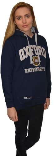 Oxford University OU129 Kapuzen-Sweatshirt, Marineblau/Grau Gr. M, navy von Oxford University