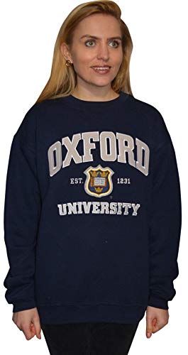 Oxford University OU201 Unisex-Sweatshirt, Marineblau Gr. L, Navy von Oxford University