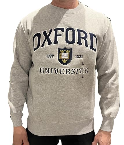 Oxford University Offizielles Sweatshirt – Grau (UK, Alpha, XL, Regular, Regular), grau, XL von Oxford University