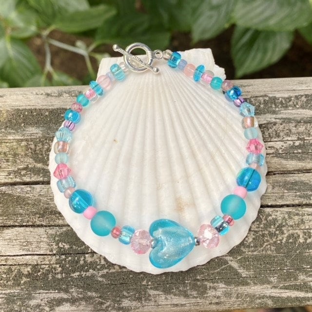 Herz Armband, Schmuck, Perlenarmband, Boho Armband Herz Armband, Schmuck, Perlenarmband, Boho Armband von OxfordCommaStore