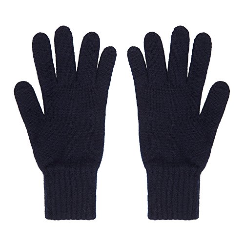 Oxfords Cashmere Herrenhandschuhe aus reiner Schafswolle, Navy von Oxfords Cashmere