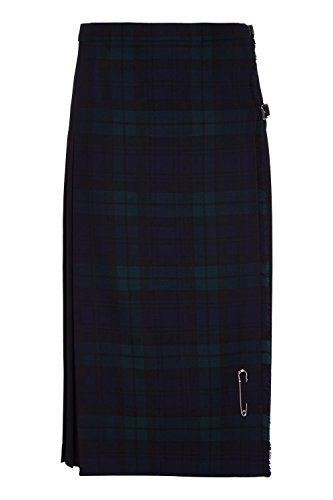 Oxfords Cashmere Klassischer Damen- Kilt aus Reiner Schurwolle. Black Watch, 40 von Oxfords Cashmere