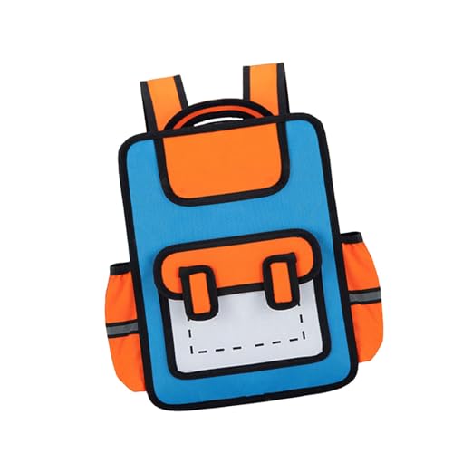 Oxtxuzdm Creative Cartoon Rucksack Für Kinder Anime Styles Daypack Freizeitstudentenbuchbeutel Für Schule Und Kurze Reisen Kindergarten Rucksack von Oxtxuzdm