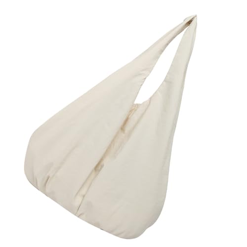 Oxtxuzdm Damen Nylon Umhängetasche Geräumige und stilvolle Unterarmtaschen Casual Handtasche für den täglichen Gebrauch und verschiedene Anlässe Pendler Schultertasche, weiß, One Size von Oxtxuzdm
