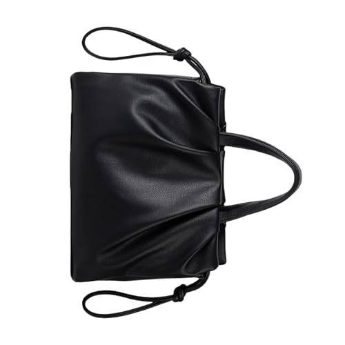 Oxtxuzdm Frauen Plissierte Handtasche Pendlertasche Große Kapazität Schulter Top PU Leder Crossbod von Oxtxuzdm