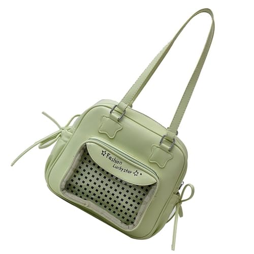 Oxtxuzdm Harajukus Itabag Schultertasche Handtasche Transparent Itabag Stachel Fashion Toted Bag Handtasche Daypacks Geschenke für Damen Itabag Umhängetasche, grün, One Size Oxtxuzdm Harajukus Itabag Schultertasche Handtasche Transparent Itabag Stachel Fashion Toted Bag Handtasche Daypacks Geschenke für Damen Itabag Umhängetasche, grün, One Size von Oxtxuzdm
