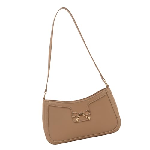 Oxtxuzdm Trendige PU Lederhandtasche Mit Bögen Designs Umhängetasche Zum Verbesserung Ihrer Outfits Für Daten Und Einkaufsböden Bögen Handtasche von Oxtxuzdm