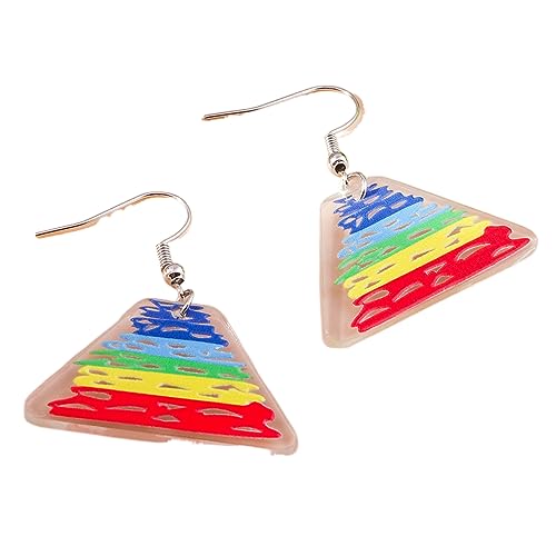 1 Paar Acrylohrringe Einfache Dangle Haken Ohrringe Stilvolle Tropfen Mode Schmuck Geschenk Für Frauen Mädchen Alltäglicher Tragen Ohrschmuck von Oxxggkao