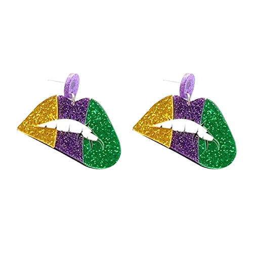 1 Paar Carnival Series Drop Ohrringe Drop Dangle Acrylmaterial Perfektes Schmuck Geschenk Für Frauen Mädchen Karnevalsohrringe Für Frauen von Oxxggkao
