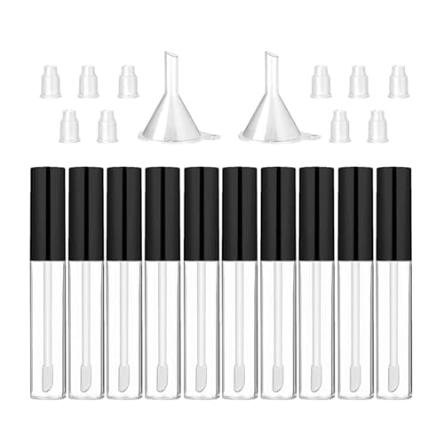 10 Ml Leere Mascara Rohrflasche Mit Wimpernstab Gummi Einsätzen Und Trichter Set Creme Behälter Mit Kappencremesbehälter von Oxxggkao