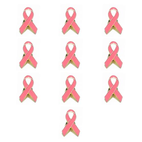 10x Hope Ribbon Brosche Brustkrebs Bewusstsein Buttons Badge Email Revers Pins Für Frauen Charity Party Ornament Ribbon Brosche Mädchen Frauen 10x Hope Ribbon Brosche Brustkrebs Bewusstsein Buttons Badge Email Revers Pins Für Frauen Charity Party Ornament Ribbon Brosche Mädchen Frauen von Oxxggkao