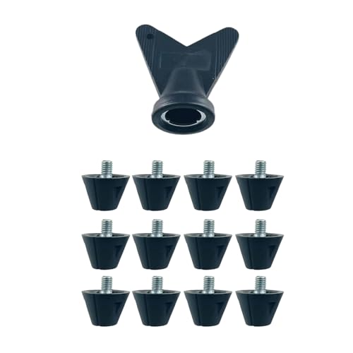 12pcs/Pack Football Stiefelstecker Für Erwachsene Boy Girl Kid Shoes Ersatz Für Plastikfußballstiefel Spikes von Oxxggkao
