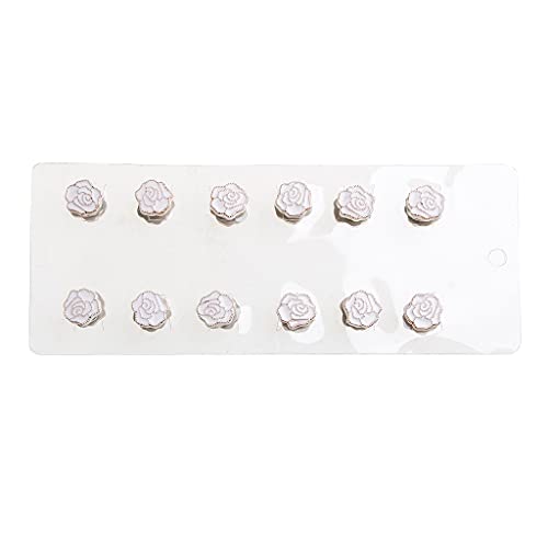 12pcs Safe Hijab Brosche Starke Metallbeschichtung Magnetischer Hijab Blütenclip Luxuszubehör Ohne Lochstifte Magnet Broschen Magnetische Broschenstifte Für Frauen von Oxxggkao