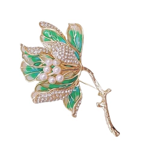 Anmutige Legierung Und Emaillierte Crabapple Brosche Pin Für Frauen Mode Corsage Jewelry Accessoire Für Kleider Und Taschen Stilvolle Lappelstift von Oxxggkao