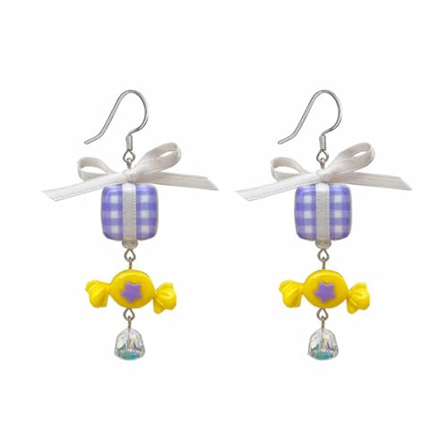 Candy Dangle Drop Ohrringe Clip Geschenk Für Frauen Weihnachten Valentinstag Schmuck Runde von Oxxggkao