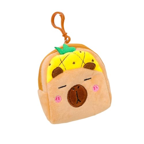 Cartoon Capybara Münze Geldbeutel Toy Bag Wechseln Sie Kleine Geldbörse Mädchen Schöne Plüsch Kopfhörer Lagerung Kinderbeutel Plüschhalte Capybara Ohrhörer Aufbewahrungstasche Kinder Kinder von Oxxggkao