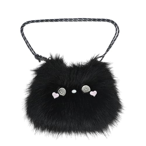 Cartoon Cats Plüsch Umhängetasche Handtasche Crossbod von Oxxggkao