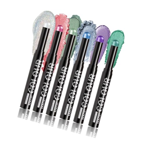 Creme Lidschatten Aufhöhlersticks Für Wasserdichte Schimmer Schimmer Creme Applikator Stick Pigment Make Up Highlighter Stift Set von Oxxggkao