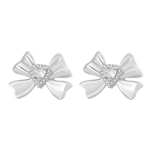 Crystal Heart Bowknot Ohrringe Für Frauen Ohrschern 2024 Trend Einfacher Piercing Mode Schmuck Geburtstag Geschenk Crystal Heart Bowknot Ohrringe Für Frauen Ohrschern 2024 Trend Einfacher Piercing Mode Schmuck Geburtstag Geschenk von Oxxggkao