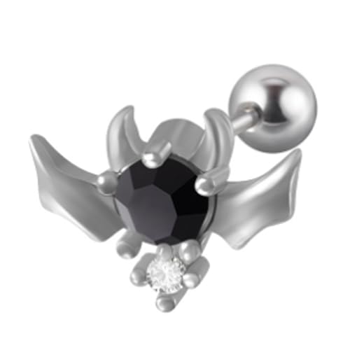 Devil Ohrring Für Frauen Mädchen Edelstahl Schraubpfosten Punk Flügel Teufel Studie Gothic Schmuckschraube Ohrringe Für Frauen Männer Mädchen von Oxxggkao