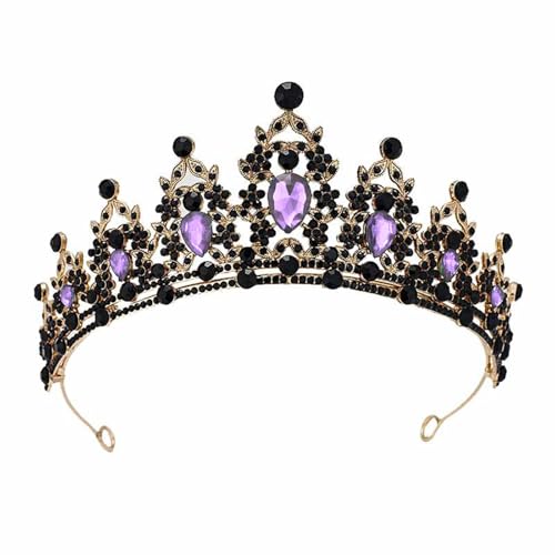 Ethnische Metallkronen Für Erwachsene Frauen Hochzeit Kopfbänder Kristall Stirnband Haarband Festival Kronen Neujahr Kopfspeise Geschenk Brautkrone von Oxxggkao