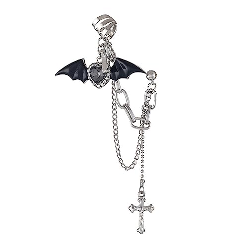 Europäische Und Amerikanische Metall Ohrringe Retro Fashion Halloween Teufel Gekreuzt Kettenanhänger Für Frauen Teufel Gekreuzter Kettenanhänger von Oxxggkao