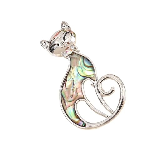 Federed/Katzen Revers Pin Sicheres Befestigungsbetrieb Hypoallergenen Metallbroschen StylishDecorative Accessoire Für Kleidung Elegante Federbrosche von Oxxggkao