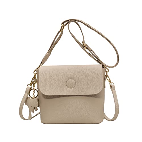 Frauen Mode Umhängetasche Retro Pu Leder Eimer Damen Crossbody Solid Color Messenger Kleine Quadratische Frauen Feste Farbe Crossbody PU Leather Schulterschaufel Messenger von Oxxggkao