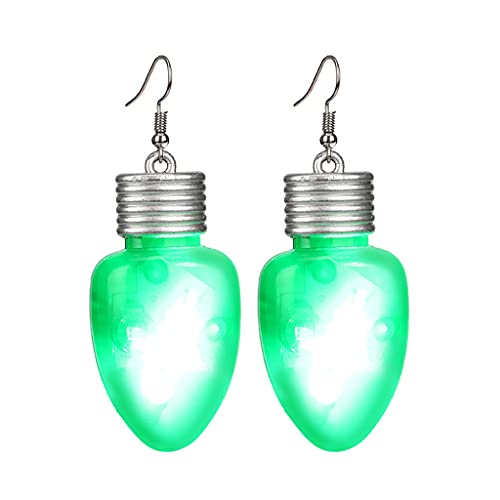 Glühen Dunklen Großen Weihnachtsbaum Dangle Ohrringe Weihnachtsfeier Neuheit Juwely LED Leuchten Blitzend Für Frauen Männer Männer von Oxxggkao
