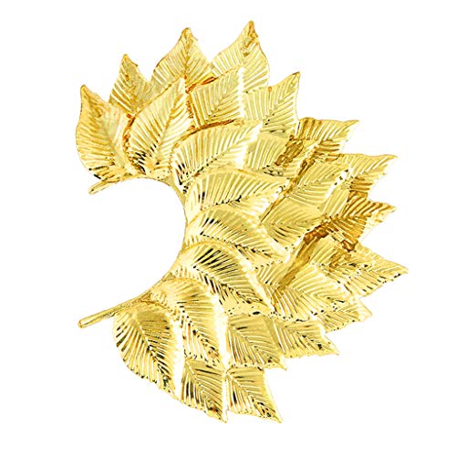 Gold Silber Farbe Nicht Piercing Ohren Clip Big Leaf Ohrring Manschette Eine Seite Lätzchen Mode Schmuckdekoration Für Tanzparty Stollen Ohrringe Für Männer Farben von Oxxggkao