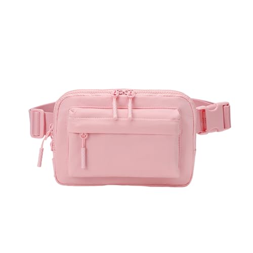 Gürteltasche für Damen und Herren, kleine Umhängetasche mit verstellbarem Riemen, wasserabweisend, Brusttasche, einfarbig, kleine Umhängetasche, trendiger Gürtel, a, Einheitsgröße von Oxxggkao