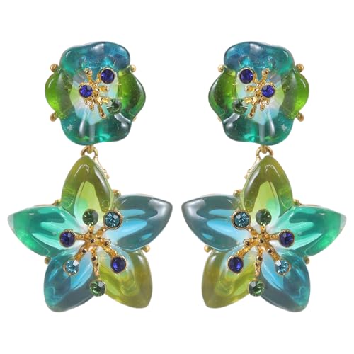 Handgefertigte Harzohrringe Stern Geometrische Dangle Ohrstolzen Auf Augenhöhe Einzigartige Schmuck Weibliche Ornament Legierung Geometrisch von Oxxggkao