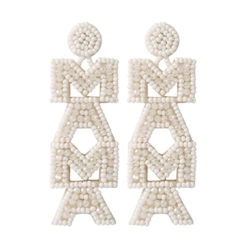 Handgefertigte Perlenfrauen Statement Fringe Drop Ohrringe Muttertags Geschenk Mode Schmuck Für Frauen Mädchen Perlen Dangle Handgefertigte Perlenfrauen Statement Fringe Drop Ohrringe Muttertags Geschenk Mode Schmuck Für Frauen Mädchen Perlen Dangle von Oxxggkao