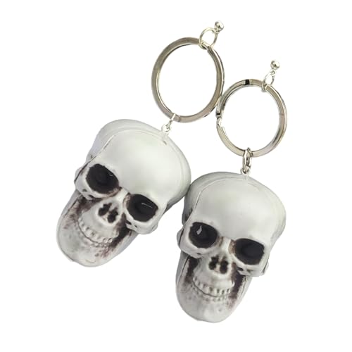 Handgefertigte Schädelohrringe Schmuck Handgefertigte Schädelohrringe Einzigartige Punk Resin Ohr Ohrhänger Schmuck Für Frauen Ohrring Charme Für Frauen von Oxxggkao