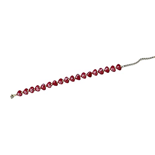 Herzkette Armband Einstellbares Schloss Toggle Knoten Knotenmanschette Armbänder Für Jugendliche Mädchen Frauen Zierliche Armreifendekoration Verstellbare Armreifen Armbänder Für Frauen Männer von Oxxggkao