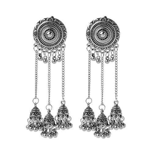 Jhumka Jhumki Silberohrringe Retro Ethnische Traditionelle Für Tägliche Wear Women Girl Vintage Ohrringe Für Frauen Hochzeit Jhumka Jhumki Silberohrringe Retro Ethnische Traditionelle Für Tägliche Wear Women Girl Vintage Ohrringe Für Frauen Hochzeit von Oxxggkao