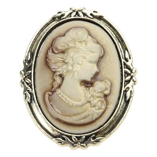 Lady Muster Charm Brosche Vintage Pullover Pin Mode Mantel Lapel Kleidung Juwelier Königin Lady Charm Brosche Kleidung Pin von Oxxggkao