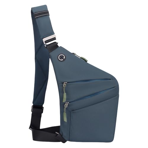 Leichte Brustbeutel Crossbody Tasche Mit Verstellbarem Riemen Und Anti Diebstahlsanbieter Schultertasche Für Stadtabenteuer Herren Reise Chest Tasche von Oxxggkao
