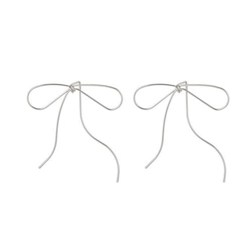 Leichte Luxuriöse Quasten Bogen Dangle Ohrringe Für Frauen Eleganter Ohrhänger Drop Dangle Statement Schmuck Geschenk Bowknot von Oxxggkao