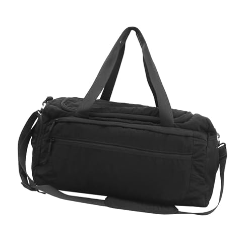 Mehrzweck-Sport-Reisetasche, wasserabweisendes Design, kompakte Handgepäck-Schultertaschen für Workout-Ausrüstung, unverzichtbar, stilvolle Turnbeutel, Schwarz , Mass Beauty Mehrzweck-Sport-Reisetasche, wasserabweisendes Design, kompakte Handgepäck-Schultertaschen für Workout-Ausrüstung, unverzichtbar, stilvolle Turnbeutel, Schwarz , Mass Beauty von Oxxggkao