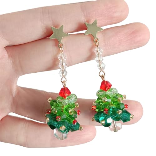 Mix Styles Weihnachten Ohrringe Grüne Weihnachtsbaum Anhänger Stylische Accessoires Für Mädchen Und Frauen Festliche Frauengeschenk von Oxxggkao
