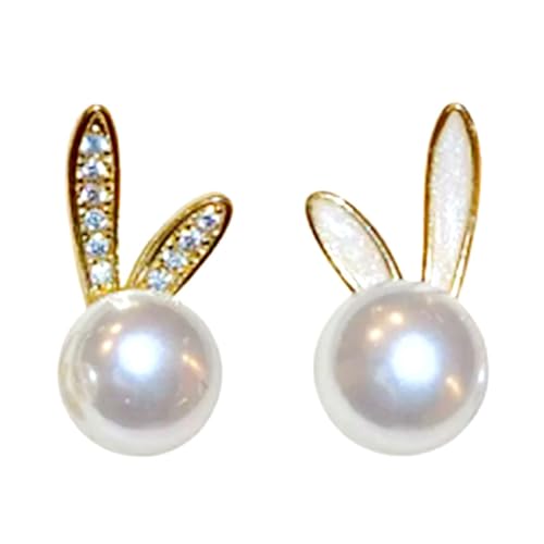 Mode Imitation Perlen Kaninchen Ohrringe Party Schmuck Für Frauen Trendy Alloy Accessoire Ohrzubehör Frauenhemd Accessoires von Oxxggkao