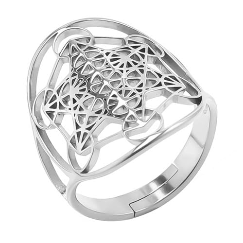Moderne Und Künstlerische Ausschnittsringe Origination Zeitgenössischer Offener Fingerschmuck Einzigartige Künstlerische Hohle Accessoire Hohl Sternringe Schmuck Schmuck von Oxxggkao