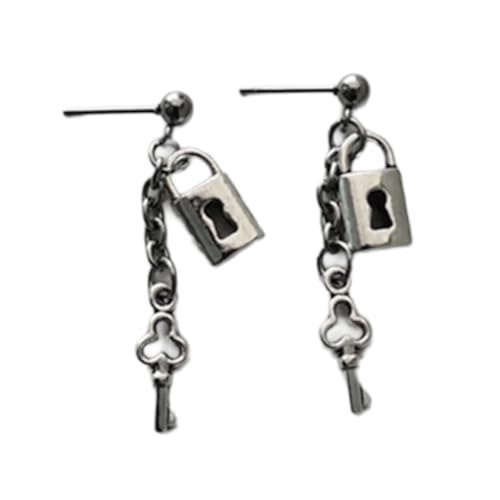 Modische Unisex Eardrops Bowknot Herzspritze/Schloss Und Wichtige Ohrringe Stilvolle Metall Dangle Ohrring Schmuck Mode Jugend von Oxxggkao