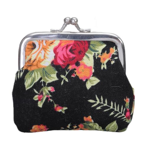 Münze Geldbörse Blumen Telefonbeutel Schließe Brieftaschenhandtaschen Wechseln Der Beutel Klauen Schnallen Vintage Kiss Schloss Schlüsselhalter Geschenke Brieftaschenhandtaschen Für Frauen von Oxxggkao