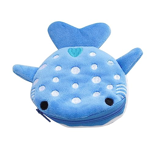 Niedliche Plüschhai Formmünze Für Frauenwalform Reißverschluss Brieftasche Perfekt Für Veränderung Schlüssel Und Kopfhörer Frauenwechsel Geldbörse von Oxxggkao